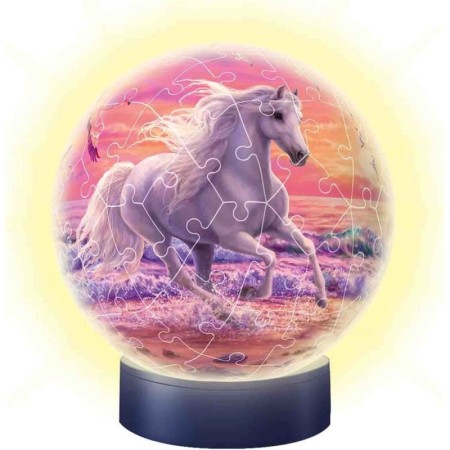 Puzzle 3D Luminos Cal Pe Plaja, 72 Piese Ravensburger - 1