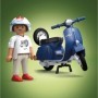 Playmobil - Vespa albastra cu un barbat Playmobil - 4