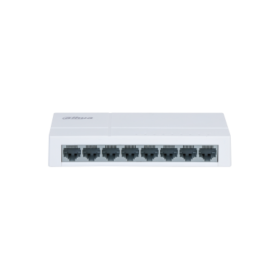 Switch Dahua 8 porturi Unmanaged, PFS3008-8ET-L, Interfata: 8 x 10/100 Mbps, Capacitate: 1.6 Gbit, Packet Forwarding Rate: 1.190