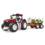 Bruder Tractor Roadmax cu remorca forestiera si 3 busteni Bruder - 5