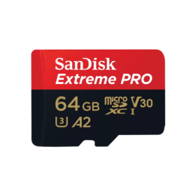 Card de Memorie Micro Secure Digital Card SanDisk Extreme PLUS, 64GB, Clasa 10, R/W speed: up to 100MB/s/ 90MB/s, include adapto