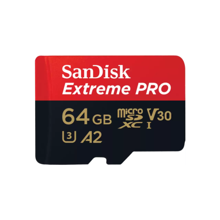 Card de Memorie Micro Secure Digital Card SanDisk Extreme PLUS, 64GB, Clasa 10, R/W speed: up to 100MB/s/ 90MB/s, include adapto