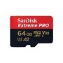 Card de Memorie Micro Secure Digital Card SanDisk Extreme PLUS, 64GB, Clasa 10, R/W speed: up to 100MB/s/ 90MB/s, include adapto