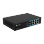 POE Switch Milesight 8 Porturi POE MS-S0208-EL, Porturi: 8 × 10/100 Mbps PoE ports (RJ45),2 × 1000 Mbps uplink ports, Alimentare