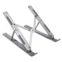 Stand Notebook Spacer 15.6″, aluminiu, pliabil si ajustabil, 7 trepte de inaltime, husa de transport, gri SPACER - 1