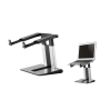 Stand laptop Neomounts NSLS200 pentru display-uri cu diagonale 10"-17", greutate maxima suportata 5kg, tilt culoare argintiu. NE