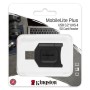 Card reader MicroSD Kingston, USB 3.2 Gen1, Connector: USB-A, UHS-II Class, Compatible with: Windows® 10, Windows 8.1, Windows 8