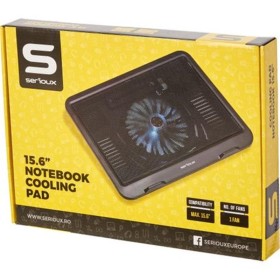 Cooling pad Serioux, SRXNCPN19, Dimensiuni: 330*250*27mm, Compatibilitate maxima laptop: 15.6 inch, Dimensiune ventilator: 125*1