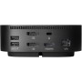 HP USB-C Dock 2x USB-C / 4x USB 3.0 charging ports / 1x audio jack / 2x DisplayPort / 1x RJ-45 / 1x HDMI 2.0 / 1x standard lock 