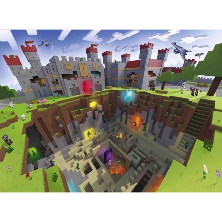 Puzzle Minecraft, 300 Piese Ravensburger - 1