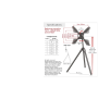 Suport tripod portabil de podea pentru TV Barkan, 13" - 83", VESA 600x400mm, Max 50kg, Negru BARKAN - 2