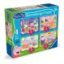 Ravensburger - Puzzle Peppa Pig 4 puzzle in cutie 12 16 20 24 piese Ravensburger - 1