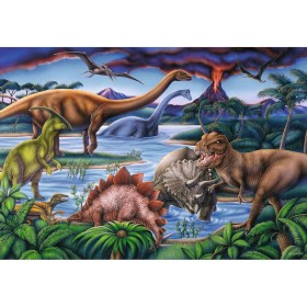 Puzzle Locul De Joaca Al Dinozaurilor, 35 Piese Ravensburger - 1