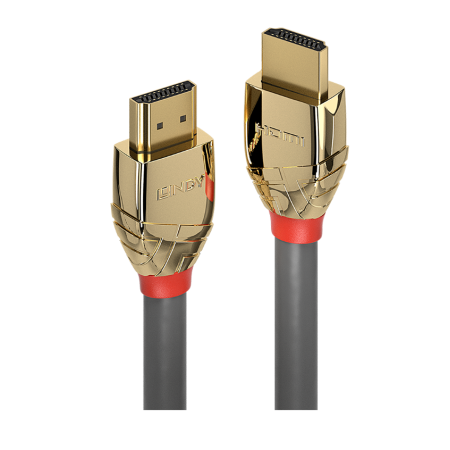 Cablu Lindy HDMI High Speed, 2m, Gold LINDY - 1