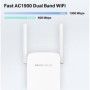 Mercusys AC1900 Wi-Fi Range Extender ME50G Dual-Band, Standarde Wireless: IEEE 802.11a/n/ac 5 GHz, IEEE 802.11b/g/n 2.4 GHz, Vi 