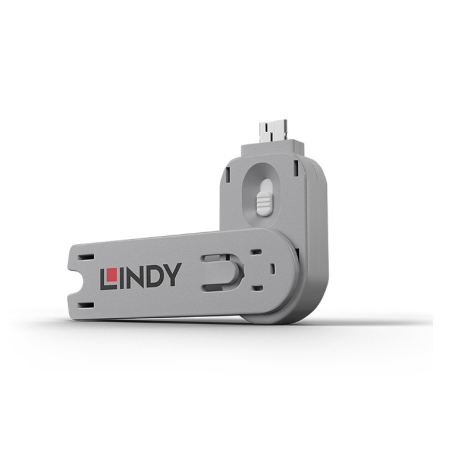 Lindy USB Type A Port Blocker Key, alb LINDY - 1