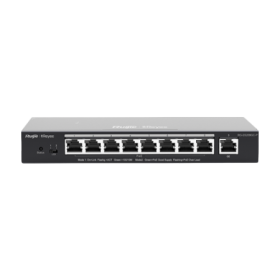 Switch 8 porturi PoE+ RJ45 Gigabit, 1 port uplink RJ45 Gigabit, L2 Cloud Management - Ruijie RG-ES209GC-P Ruijie Networks - 1