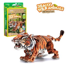 Cubic Fun - National Geographic Animale Salbatice Puzzle 3D Tigru Siberian 87 piese Cubic Fun - 1
