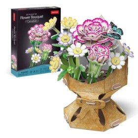 Cubic Fun - Buchet de flori 3D Garoafa 134 piese Cubic Fun - 1