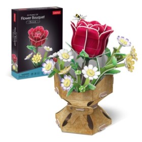 Cubic Fun - Buchet de flori 3D Trandafir 120 piese Cubic Fun - 1