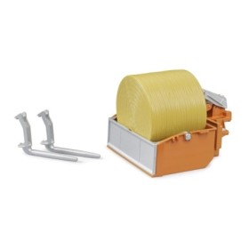 Bruder - Accesorii pentru tractor Lada de incarcare furci si un balot rotund Bruder - 1