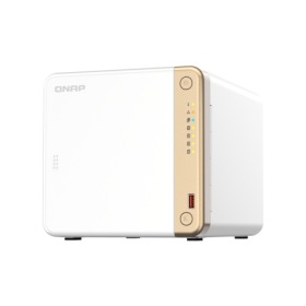 NAS QNAP 462 4-Bay, CPU Intel Celeron N5105/N5095 4-core/4-thread Processor, RAM 4 GB DDR4 (onboard, not expandable), HDD 2.5" &