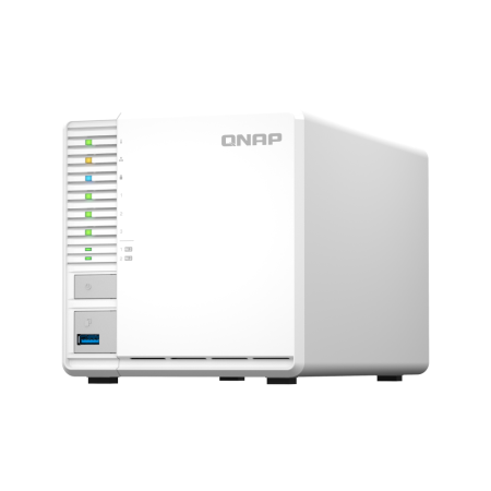 NAS QNAP 262 3-Bay, CPU Intel Celeron N5105/N5095 4-core/4-thread Processor, RAM 8 GB (onboard, not expandable), HDD 3.5" SATA 6