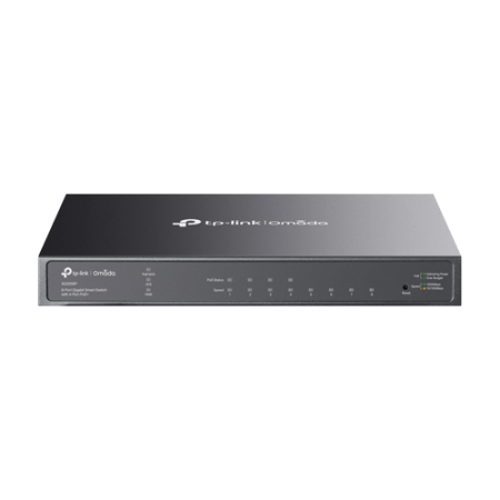 Switch 4 porturi RJ45 Gigabit PoE, 4 x RJ45 Gigabit, Buget PoE 62W, Management - TP-Link Omada SG2008P TP-LINK - 1
