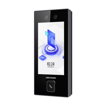 Terminal control acces recunoastere faciala, 4.5 inch touch screen, M1, WiFi, PoE - HIKVISION DS-K1T344MBWX-E1 HIKVISION - 1