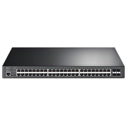 "JetStream™ 48-Port Gigabit and 4-Port 10GE SFP+ L2+ Managed Switch with 48-Port PoE+ PORT: 48× Gigabit PoE+ Ports, 4× 10G SFP+ 