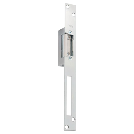 Electromagnet fail locked, 12Vcc, consum redus, 230mA parghie deblocare,  cu placa suport lunga  - ASSA ABLOY YB17-12D-LM ASSA A