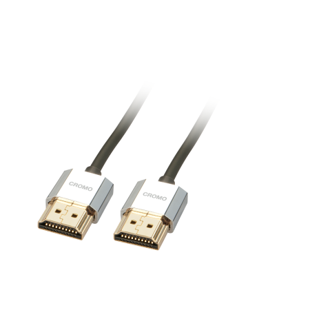 Cablu Lindy Slim 3m High Speed HDMI, Cromo LINDY - 1