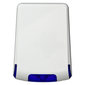 Sirena piezo de exterior, LED albastru, 85/105 db, baterie integrata de 9V, certificata GRADE 2, Clasa IV - Teletek SR300BBM TEL