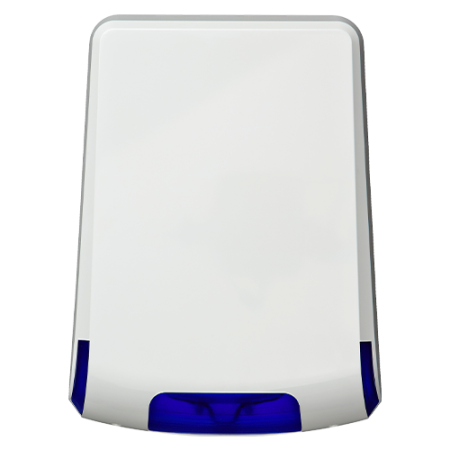 Sirena piezo de exterior, LED albastru, 85/105 db, baterie integrata de 9V, certificata GRADE 2, Clasa IV - Teletek SR300BBM TEL