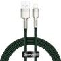 CABLU alimentare si date Baseus Cafule Metal, Fast Charging Data Cable pt. smartphone, USB la Lightning Iphone 2.4A, 2m, verde B