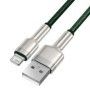 CABLU alimentare si date Baseus Cafule Metal, Fast Charging Data Cable pt. smartphone, USB la Lightning Iphone 2.4A, 2m, verde B