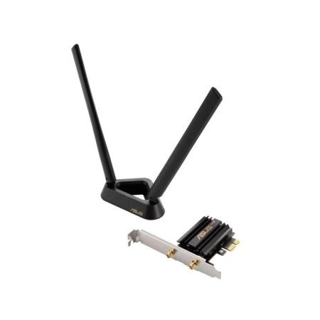 ASUS PCE-AXE59BT Wifi si Bluetooth 5.2 PCIe adapter, WI-FI 6, 2.4GHz / 5GHz / 6GHz, greutate: 78.4G, 2 x Antene externe, PCI-Exp