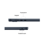 MacBook Air 13.6" Retina/Apple M4 (CPU 10-core, GPU 8-core, Neural Engine 16-core)/16GB/256GB - Midnight - INT KB (2025) 30W USB