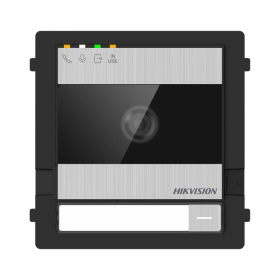 Post exterior videointerfon modular 2 fire Hikvision DS-KD7003EY-IME2, fara carcasa, camera 2MP, 1 buton, microfon si difuzor in