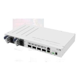 SWITCH MIKROTIK CRS504-4XQ-IN, 1 x 10/100Mbps, 4 x 100 QSFP28 , Procesor: 650 MHz, 64MB RAM, 16MB flash, dimensiuni: 320 x 185 x