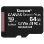 Card de Memorie MicroSD Kingston, 64GB, Select Plus, Clasa 10 UHS-I Performance, R: 100 MB/s KINGSTON - 2