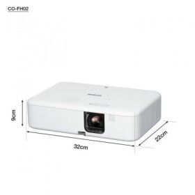 Proiector Epson CO-FH02, 3LCD, 3.000 lumeni/ 2.000 lumeni Ecomode, FHD, 16:9, lampa 6.000 ore/ 12.000 ore Ecomode, corectie ± 30