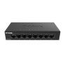 D-Link Switch DGS-108GL, 8 porturi Gigabit, Capacity 16Gbps, desktop, faramanagement, metal, negru, fara ventilator, D-link Gree