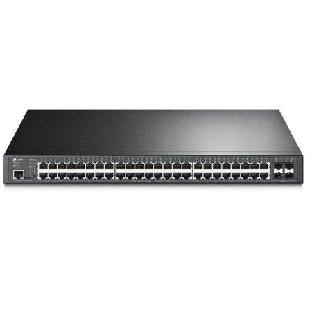 "JetStream™ 52-Port Gigabit L2+ Managed Switch with 48-Port PoE+ PORT: 48× Gigabit PoE+ Ports, 4× Gigabit SFP Slots, RJ45/Micro-