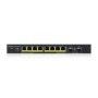 Switch Zyxel GS1900-10HP v2, 8-port GbE L2 PoE Smart Switch + 2 SFP slots, 802.3at, desktop, fanless, 70 Watt ZYXEL - 4