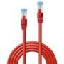 Cablu Lindy 1m Cat.6A S/FTP LSZH Network Cable, Red RJ45, M/M, 500MHz, Copper  Technical details  Connectors  Connector A: RJ45 