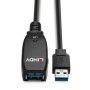 Cablu Lindy 15m USB 3.0 Active Extension Slim, negru LINDY - 1