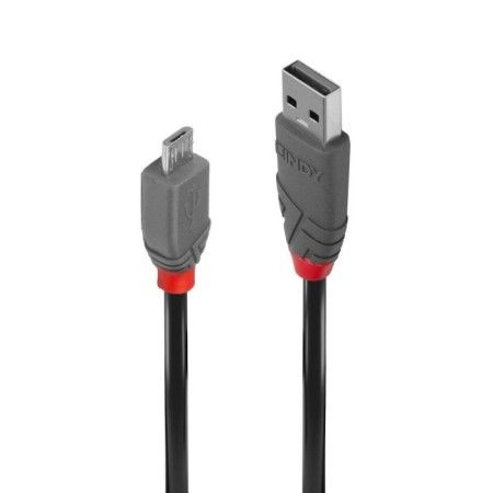 Cablu transfer Lindy LY-36732, USB 2.0 Type A to MicroUSB, 1m, Anthra Line LINDY - 1