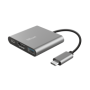 Hub USB Trust Dalyx, 3 porturi USB-C, silver TRUST - 1