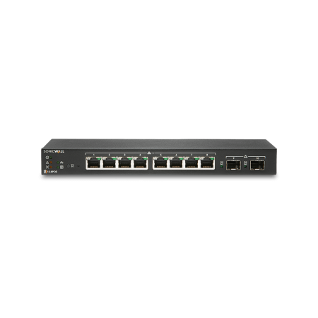 Switch SonicWall SWS12 8 porturi Gigabit, 2 porturi SFP, POE/POE+, static routing, firewall/cloud managed SONIC WALL - 1